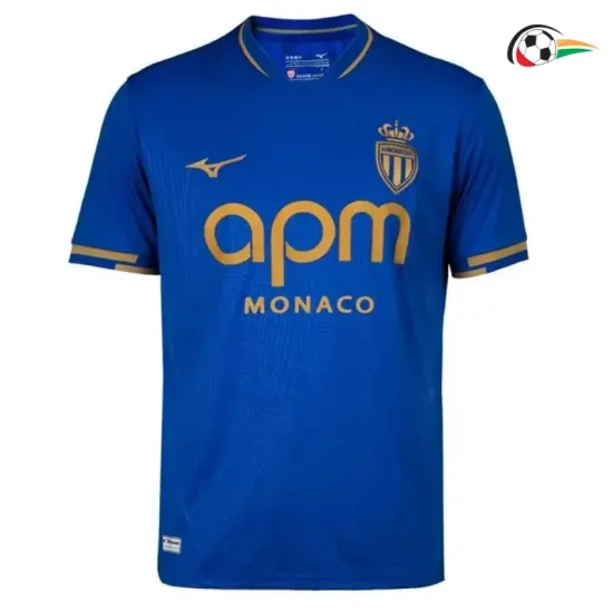 Camisa Monaco Qualidade AAA Away 2025/26 Azul/Ouro Camisa Monaco Qualidade AAA Away 2025/26 Azul/Ouro