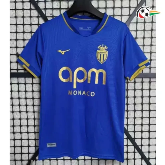 Camisa Monaco Qualidade AAA Away 2025/26 Azul/Ouro Camisa Monaco Qualidade AAA Away 2025/26 Azul/Ouro