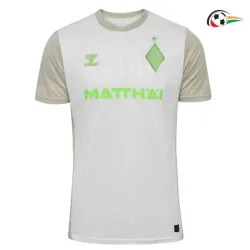 Camiseta Werder Bremen Replicas Visitante 2025/26 Branco/Cinza
