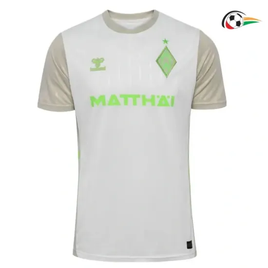Camiseta Werder Bremen Replicas Visitante 2025/26 Branco/Cinza Camiseta Werder Bremen Replicas Visitante 2025/26 Branco/Cinza