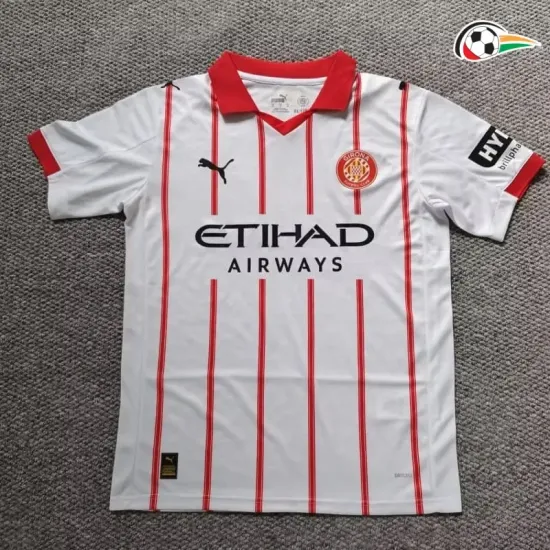 Camisola Girona Qualidade TAILANDESA Primeiro Kit 2025/26 Branco Camisola Girona Qualidade TAILANDESA Primeiro Kit 2025/26 Branco