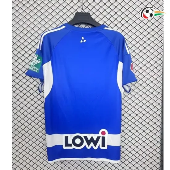 Granada Equipacione Baratas Visitante 2025/26 com Patch da La Liga Azul/Branco Granada Equipacione Baratas Visitante 2025/26 com Patch da La Liga Azul/Branco