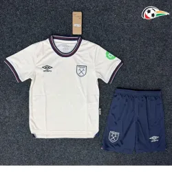 West Ham United Equipacione Qualidade AAA Away Segundo Kit 2025/26 Infantil Bege