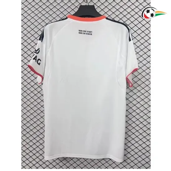 Camisola Eintracht Fráncfort Replicas Away Segundo Kit 2025/26 Branco Camisola Eintracht Fráncfort Replicas Away Segundo Kit 2025/26 Branco
