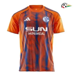 Schalke 04 Camiseta Qualidade Premium Thrid 2025/26 Laranja/Azul