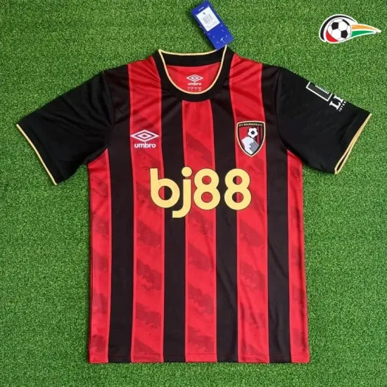 AFC Bournemouth Camisola Qualidade Premium Local Primeiro Kit 2025/26 Vermelho/Preto AFC Bournemouth Camisola Qualidade Premium Local Primeiro Kit 2025/26 Vermelho/Preto