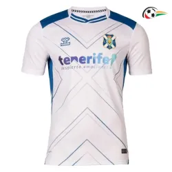 CD Tenerife Camisa Futebol Local 2025/26 Azul/Branco