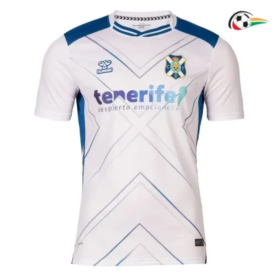 CD Tenerife Camisa Futebol Local 2025/26 Azul/Branco CD Tenerife Camisa Futebol Local 2025/26 Azul/Branco