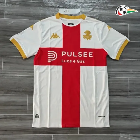 Genoa CFC Equipacione Baratas Visitante 2025/26 Branco/Vermelho Genoa CFC Equipacione Baratas Visitante 2025/26 Branco/Vermelho