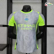Camisa Manchester City Third 2025/2026 Versão Jogador Cinza/Verde