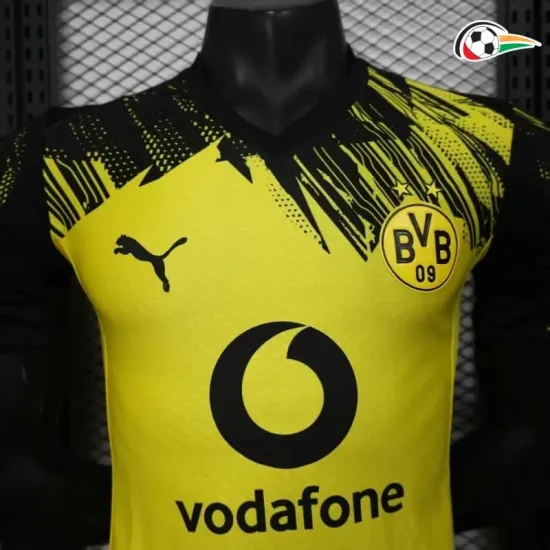 Equipacione Borussia Dortmund Futebol Home 2025/26 Versão Jogador Amarelo