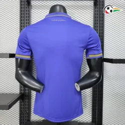 Monaco Camisola Replicas Segundo Kit 2025/26 Jogador Azul/Dourado