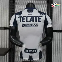 Monterrey Equipacione Qualidade AAA Local 2025/26 Versão Jogador Azul/Branco