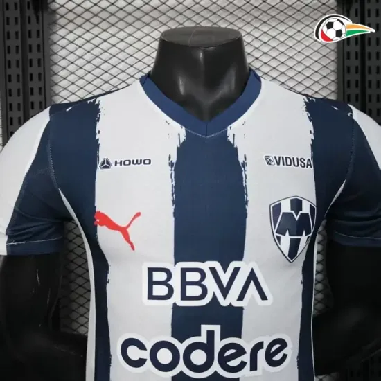 Monterrey Equipacione Qualidade AAA Local 2025/26 Versão Jogador Azul/Branco Monterrey Equipacione Qualidade AAA Local 2025/26 Versão Jogador Azul/Branco