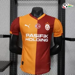Camiseta Galatasaray Replicas Home Primeiro Kit 2025/26 Jogador Vermelho/Laranja