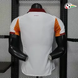 Equipacione Galatasaray Baratas Visitante 2025/26 Versão Jogador Branco/Laranja