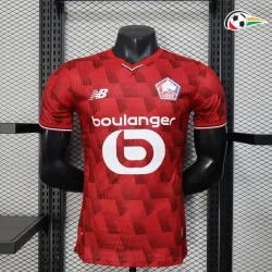 Lille OSC Camisola Qualidade TAILANDESA Primeiro Kit 2025/26 Jogador Vermelho