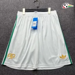 AS Roma Shorts Qualidade Premium Terceiro Kit 2025/26 Branco
