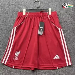 Shorts Liverpool Qualidade TAILANDESA Home 2025/26 Vermelho