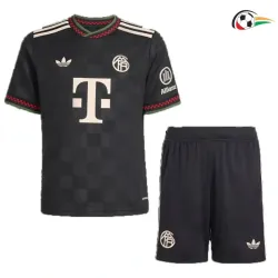 Camisa Bayern Múnich Futebol Thrid Terceiro Kit 2025/26 Niños Preto