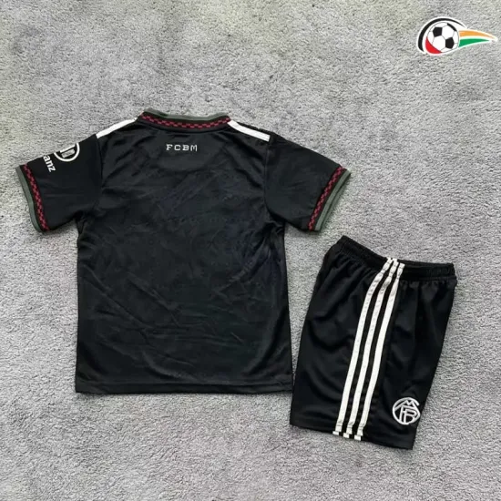 Camisa Bayern Múnich Futebol Thrid Terceiro Kit 2025/26 Niños Preto Camisa Bayern Múnich Futebol Thrid Terceiro Kit 2025/26 Niños Preto