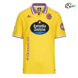 Camiseta Real Valladolid Replicas Alternativa 2025/26 com Patch da La Liga Amarelo