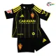 Equipacione Real Zaragoza Qualidade AAA Visitante 2025/26 Niños com Patch da La Liga Preto