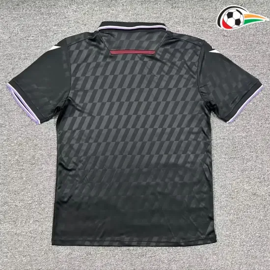 Camiseta UD Almería Qualidade Premium Thrid Terceiro Kit 2025/26 Preto Camiseta UD Almería Qualidade Premium Thrid Terceiro Kit 2025/26 Preto