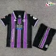 Camisola Real Valladolid Qualidade TAILANDESA Visitante 2025/26 Niños com Patch da La Liga Roxo/Preto