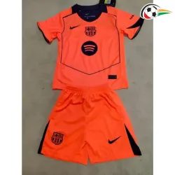 Equipacione Barcelona Futebol Terceiro Kit 2025/26 Niños Laranja