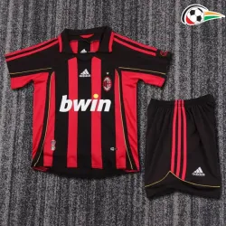 MALDINI 3 AC Milan Camisa Baratas Home 2006/07 Retro Niños Vermelho/Preto