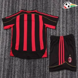 MALDINI 3 AC Milan Camisa Baratas Home 2006/07 Retro Niños Vermelho/Preto