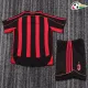 MALDINI 3 AC Milan Camisa Baratas Home 2006/07 Retro Niños Vermelho/Preto MALDINI 3 AC Milan Camisa Baratas Home 2006/07 Retro Niños Vermelho/Preto