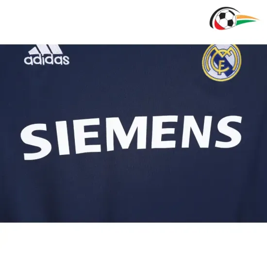 Equipacione Real Madrid Baratas Away 2005/06 Retro Classicas ML Azul Marino Equipacione Real Madrid Baratas Away 2005/06 Retro Classicas ML Azul Marino