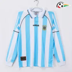 Camisa Argentina Home 1996 Retrô ML Azul/Branco