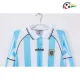 Camisa Argentina Home 1996 Retrô ML Azul/Branco Camisa Argentina Home 1996 Retrô ML Azul/Branco