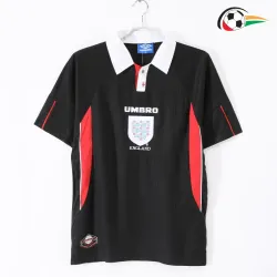 Camisa Inglaterra Thrid 1998 Retrô Preto