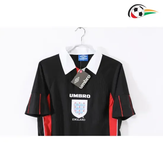 Camisa Inglaterra Thrid 1998 Retrô Preto Camisa Inglaterra Thrid 1998 Retrô Preto