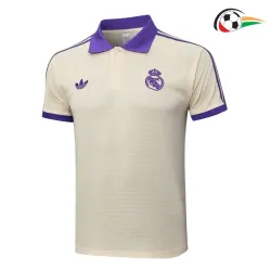 Polo Real Madrid 2025/2026 Bege/Roxo