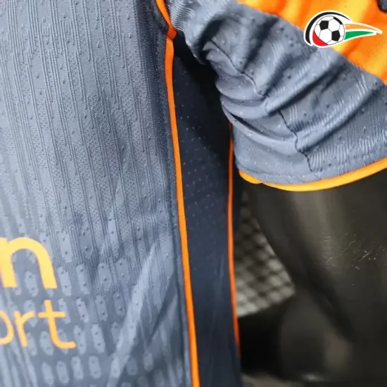 Camisa Inter de Milan Thrid 2025/2026 Versão Jogador Cinza/Laranja Camisa Inter de Milan Thrid 2025/2026 Versão Jogador Cinza/Laranja