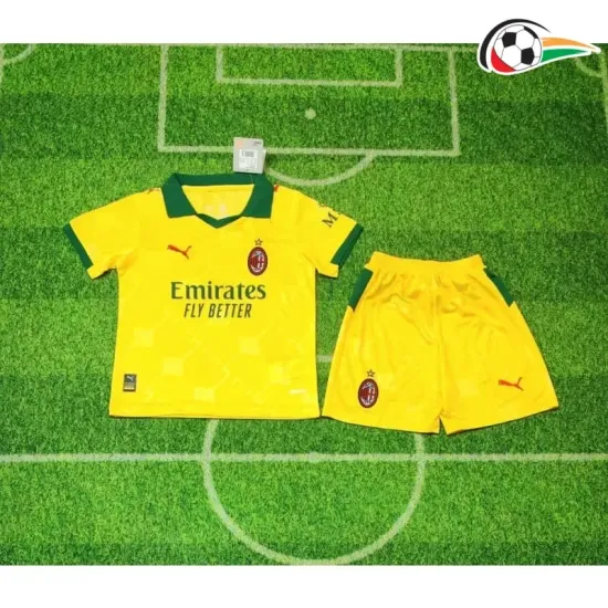 Camisa AC Milan Third 2025/2026 Infantil Amarelo