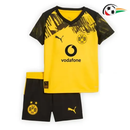Camisa Borussia Dortmund Titular 2025/2026 Infantil Amarelo