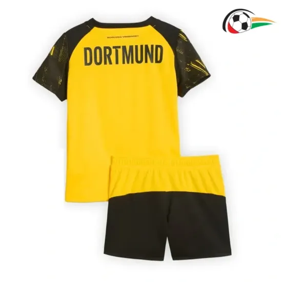 Camisa Borussia Dortmund Titular 2025/2026 Infantil Amarelo