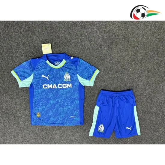 Camisa Olympique Marsella Third 2025/2026 Infantil Azul