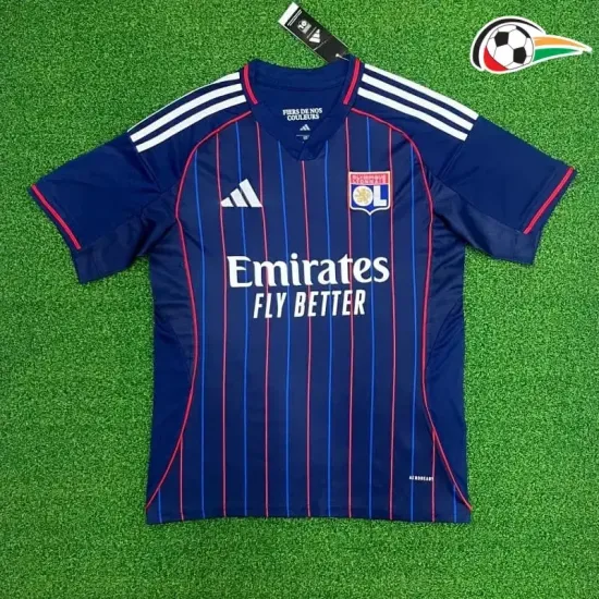 Camisa Olympique De Lyon Reserva 2025/2026 Azul Marino