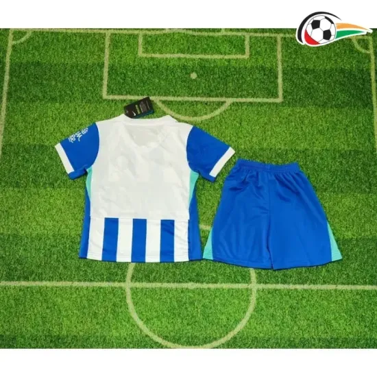 Camisa Brighton Titular 2025/2026 Infantil Azul/Branco