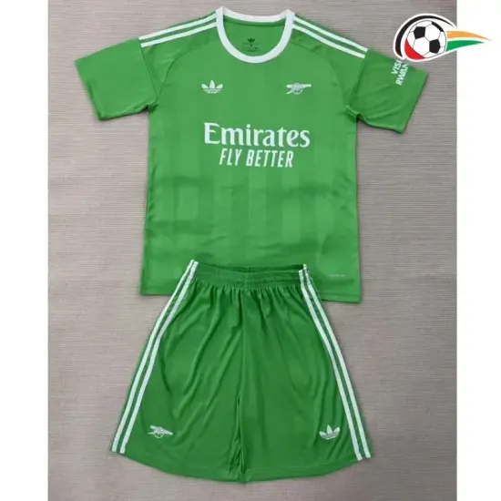 Camisa do Guarda-Redes Arsenal 2025/2026 Infantil Verde/Branco
