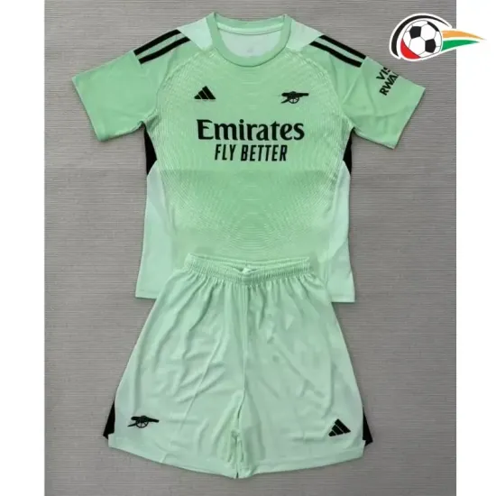 Camisa do Guarda-Redes Arsenal 2025/2026 Infantil Verde Claro/Preto