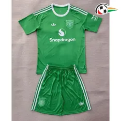 Camisa do Guarda-Redes Manchester United 2025/2026 Infantil Verde/Branco