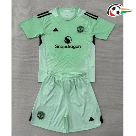 Camisa do Guarda-Redes Manchester United 2025/2026 Infantil Verde Claro/Preto